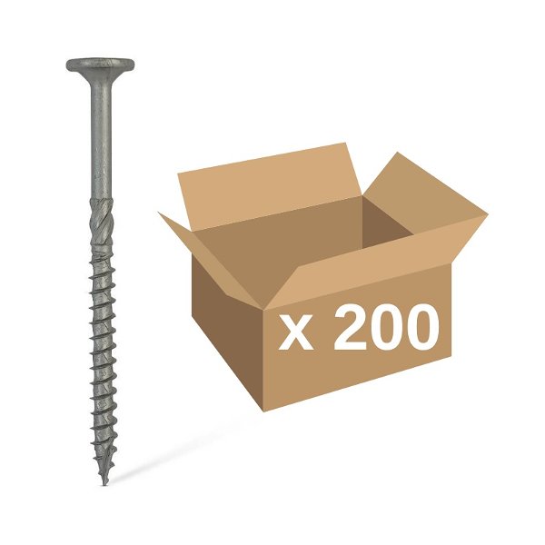 Carpenters Mate 100mm Flat Head Screws 200pk