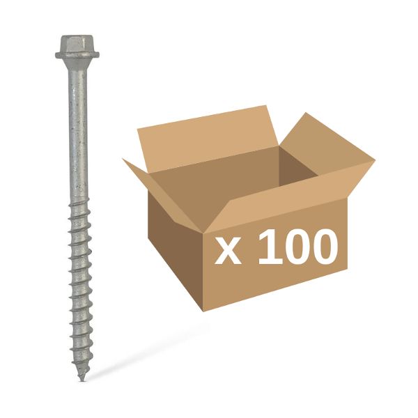 Carpenters Mate® 140mm Hex Head Screws 100pk