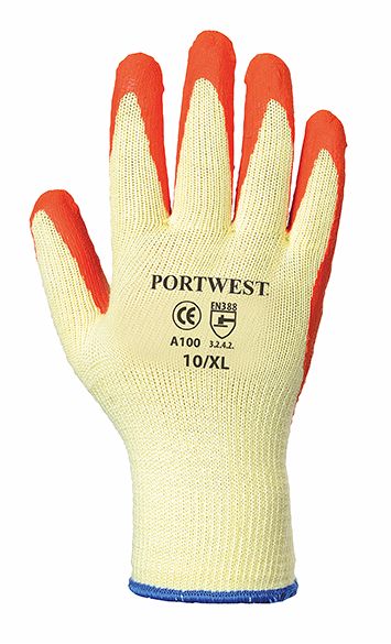 A109 Builders Grip Glove SZ 10 (XL) Orange