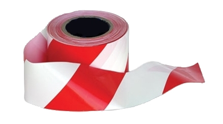 BT10 Barricade Tape Red/White 500M