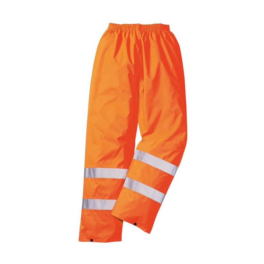 H441 Hi-Vis Rain Trousers Orange Med