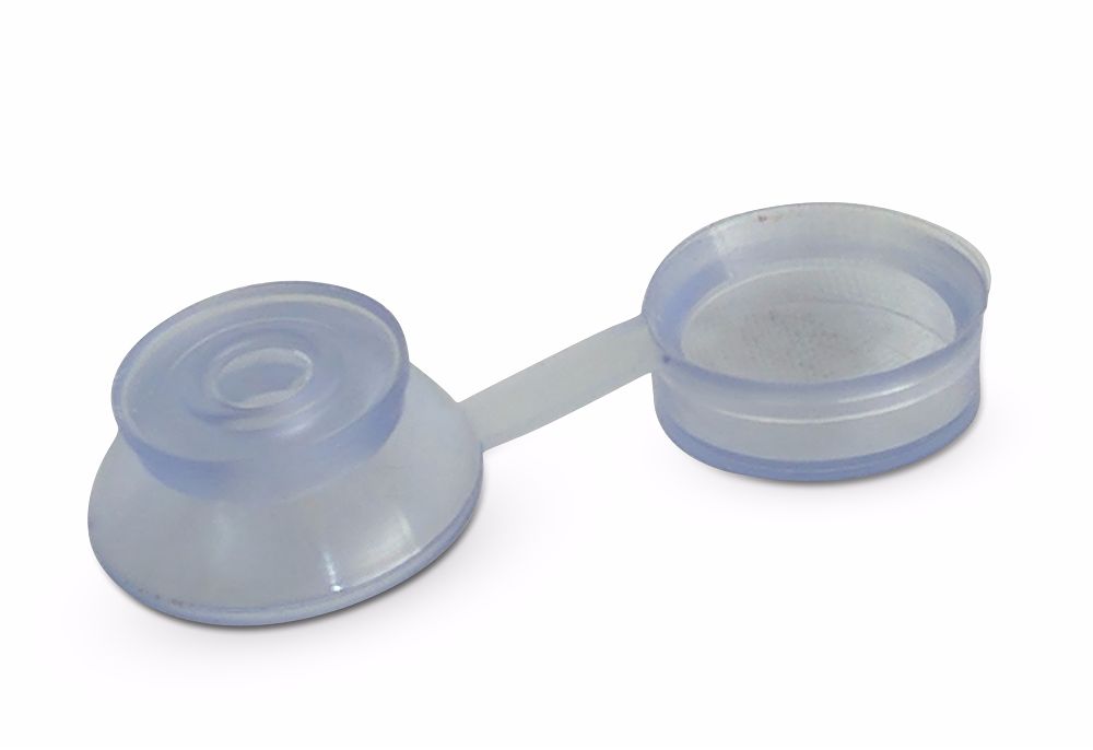 M6 Hinged Roofing Cap + Washer Clear
