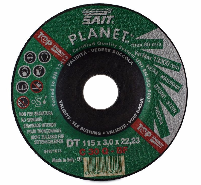 115 x 3 x 22.23 Sait Stone Cutting Disc