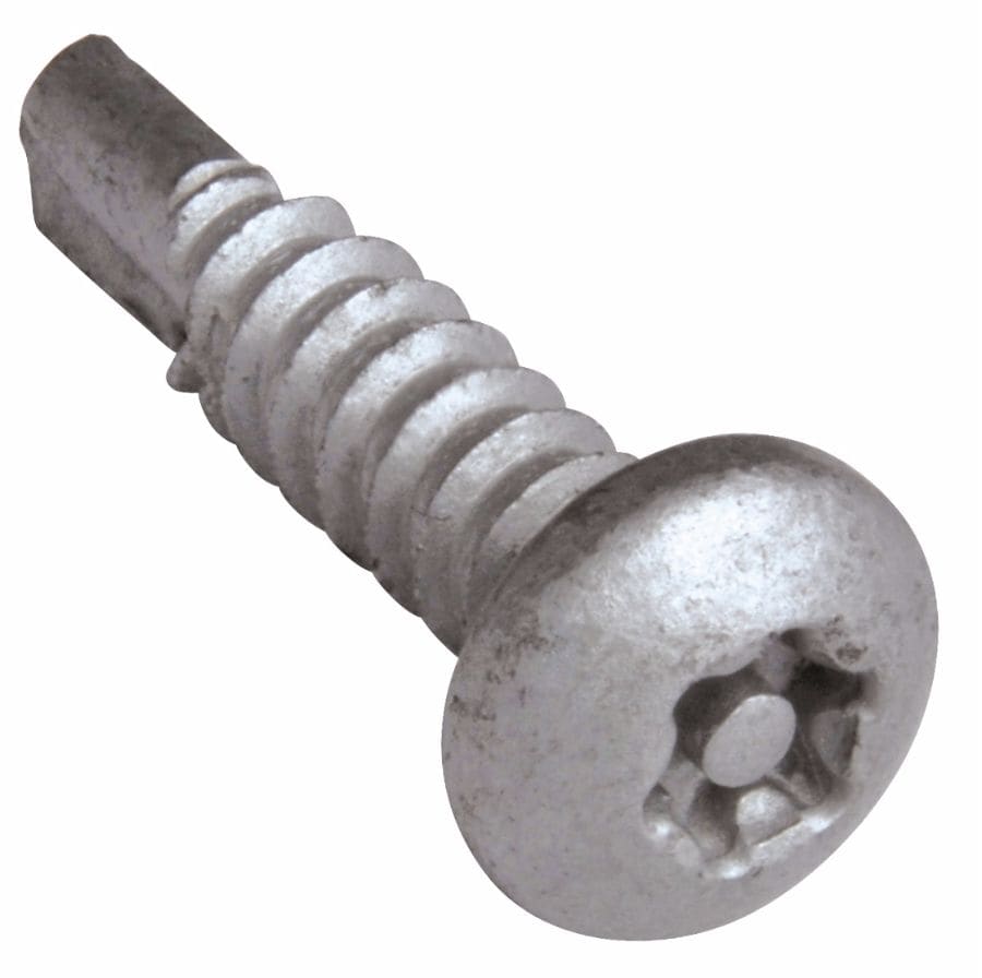 T20 BIT 15 @ 4 x 10mm STAINLESS STEEL TORX BUTTON HEAD WOOD SCREW SECURITY PIN 