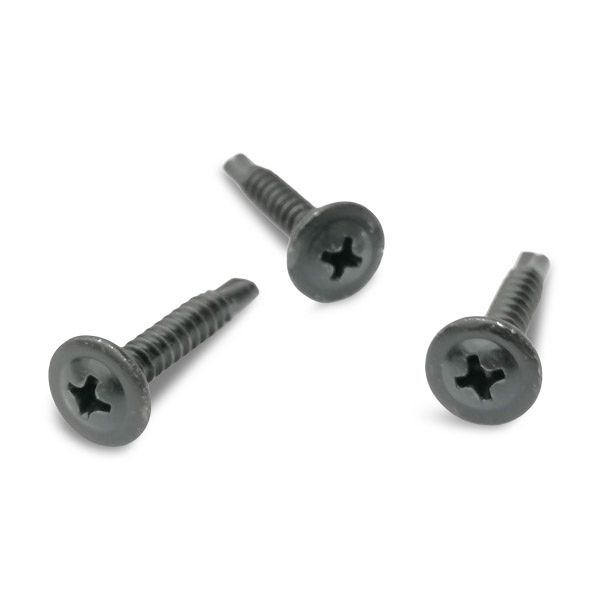 4.2x13mm Wafer Head Self Drilling Screws BLK