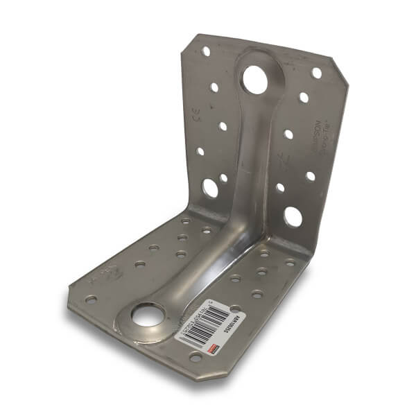 Simpson ABR10525S Stainless Steel (316) Reinforced Angle Bracket 90mm x