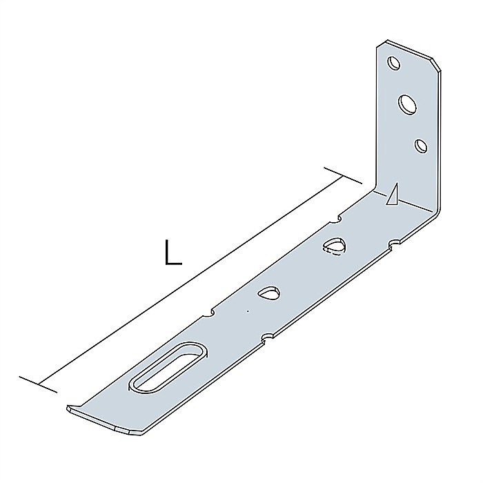 Technical line drawing of Simpson FT frame tie