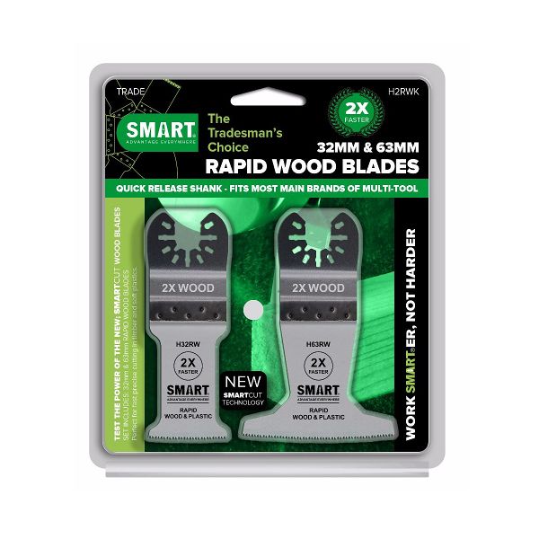 Smart Trade 2pc Rapid Wood Blade Set H2RWK