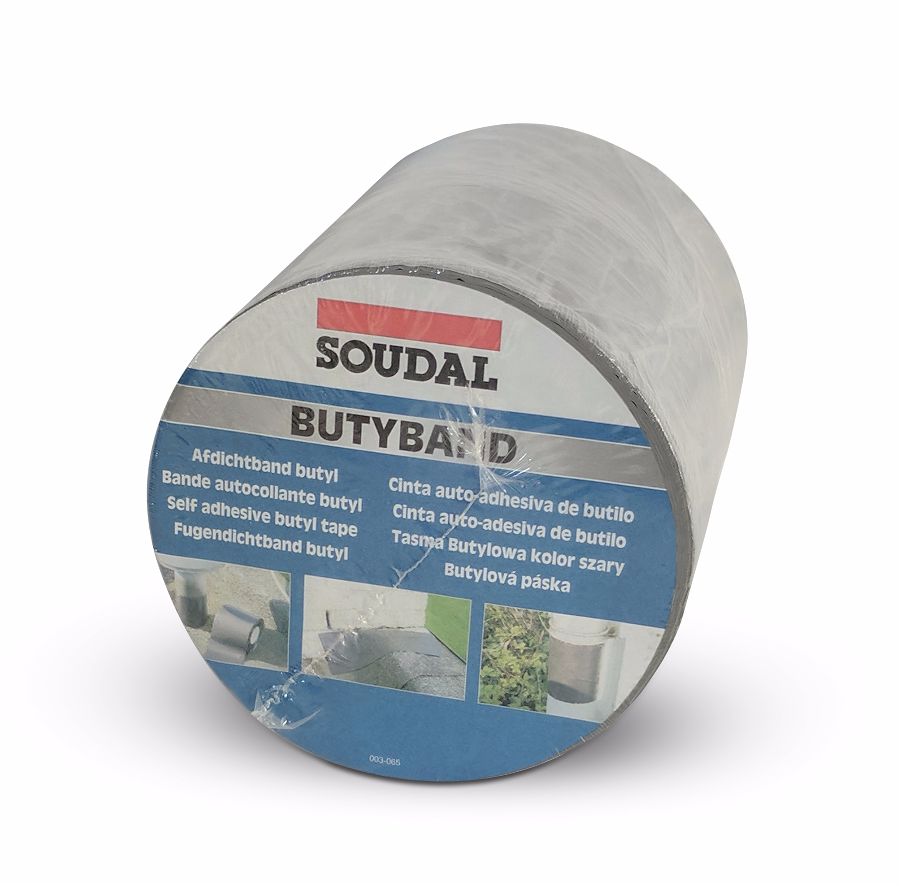 Soudal Butyband 75mm X 10m - Selbstklebendes Dichtband Für Dach Und Anschlüsse
