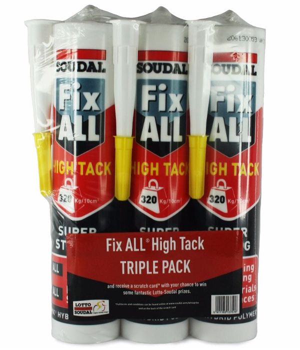 Fix All High Tack White Triple Pack