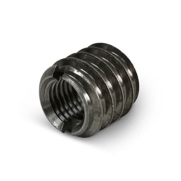 thumbnail image 2 of 10x M6 25mm Threaded Flange Inserts – Timber Wood – Zinc Steel Alloy – Hesheng 2 of 5