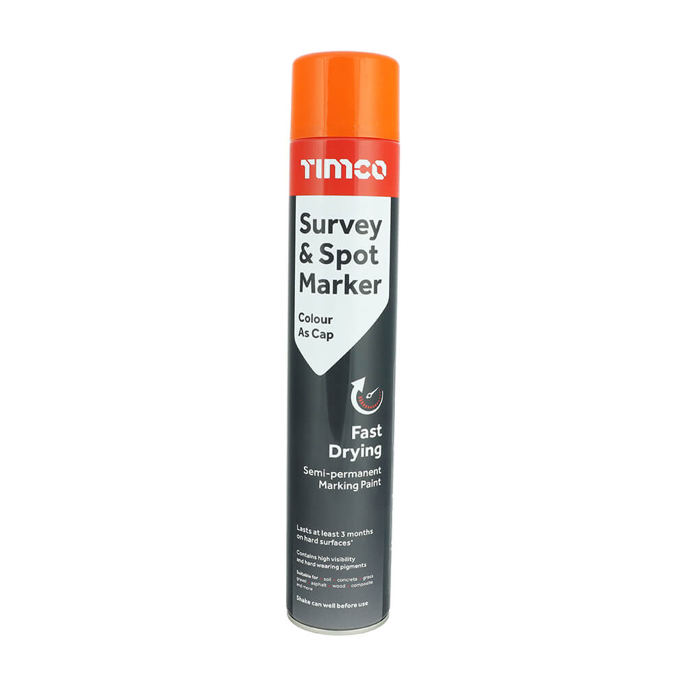 TIMco Orange Survey Line Marking Paint 750ml