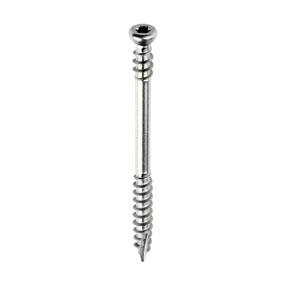 4.5mm 9g POZI COUNTERSUNK CHIPBOARD WOOD SCREWS FULLY THREADED STAINLESS STEEL 