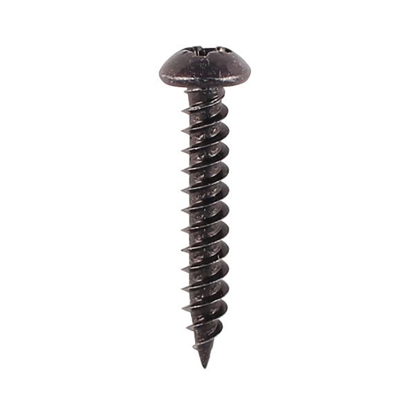 Buy Black Japanned Wood Screws 8g x 1 Pozi Round Black Jap Screws