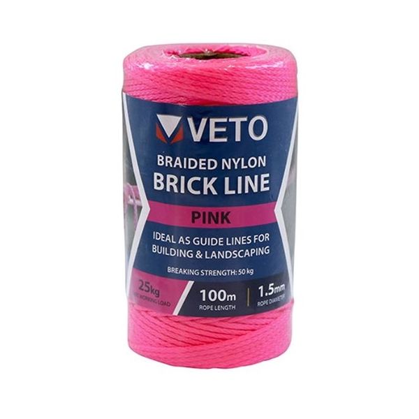 Veto Pink Builders Line 1.5mm x 100m