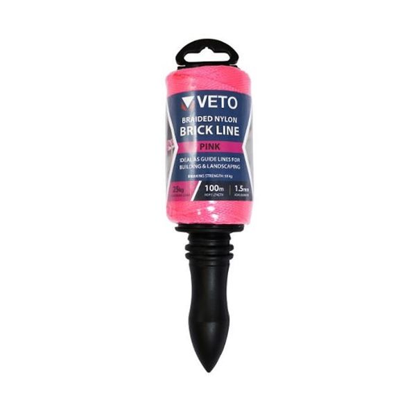 Veto Pink Builders Line Winder 1.5mm x 100m