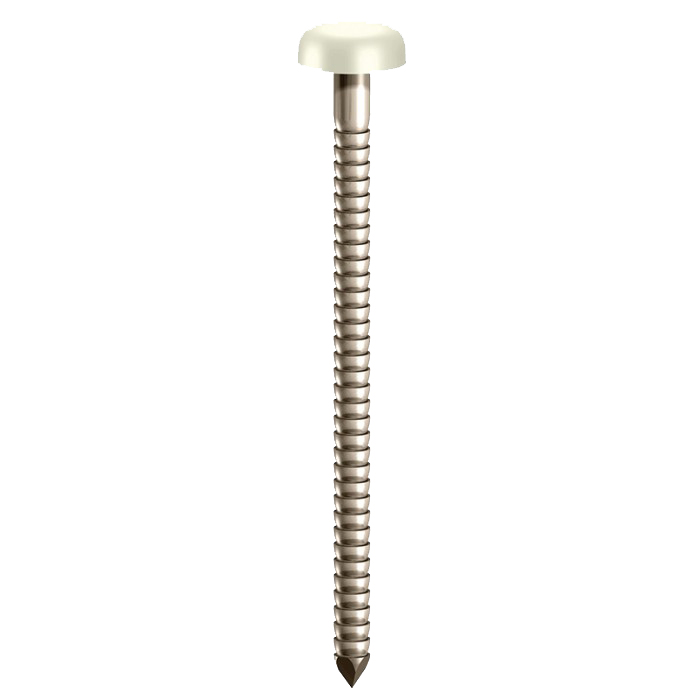 TIMco Polymer Head Pin White 25mm