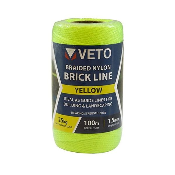 Veto Yellow Builders Line 1.5mm x 100m