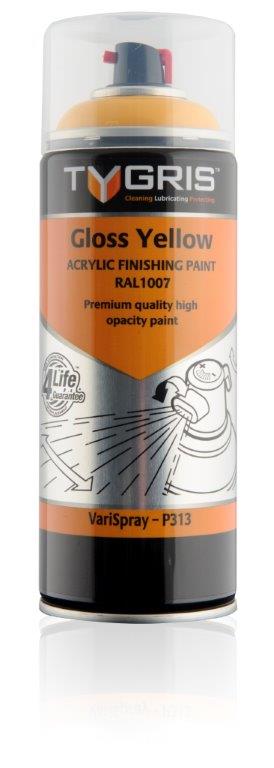 P313 Gloss Yellow Paint RAL1007 400ml