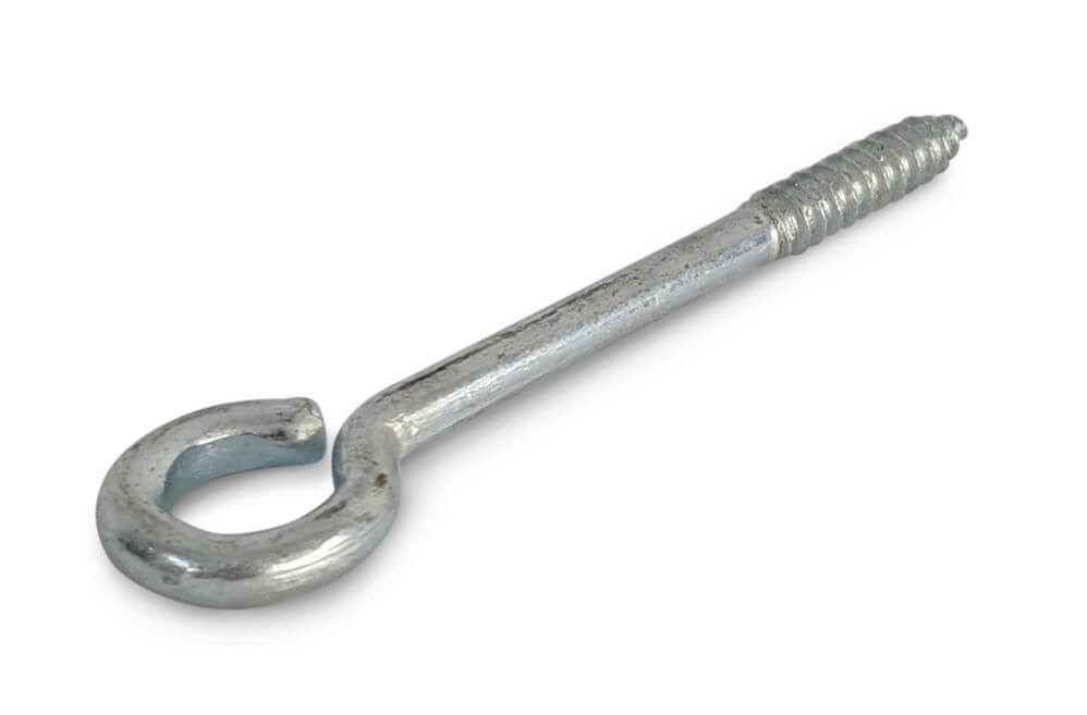 Zinc Plated 412 Screw Type Vine Eyes 6mm x 100mm