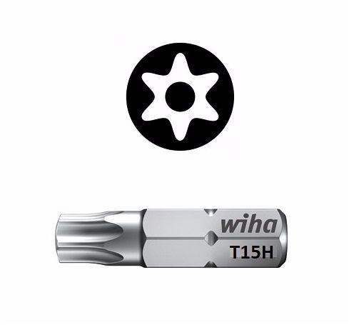 Wiha Standard Bit Pin Torx TX15 x 25mm 01728