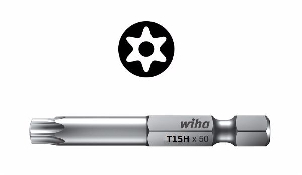 Wiha Prof. Bit Pin Torx TX15 x 50mm 24867