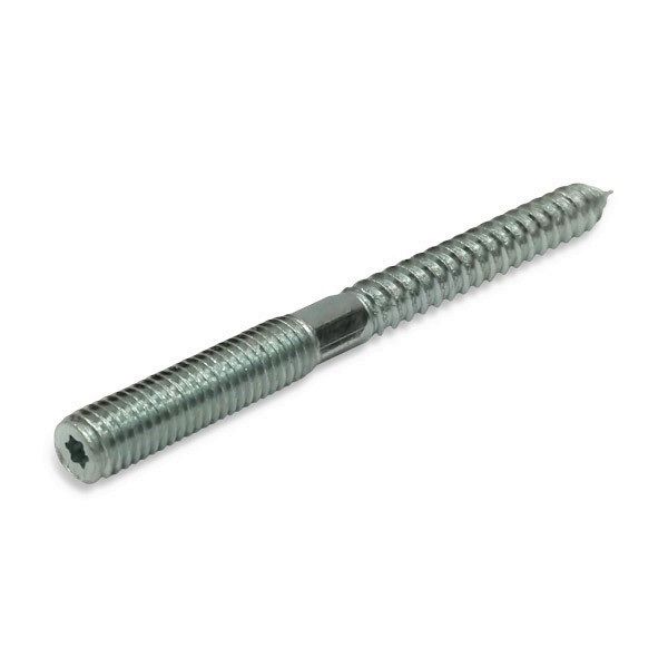 M8 x 120mm Wood To Metal Dowels With T25 Torx Drive BZP