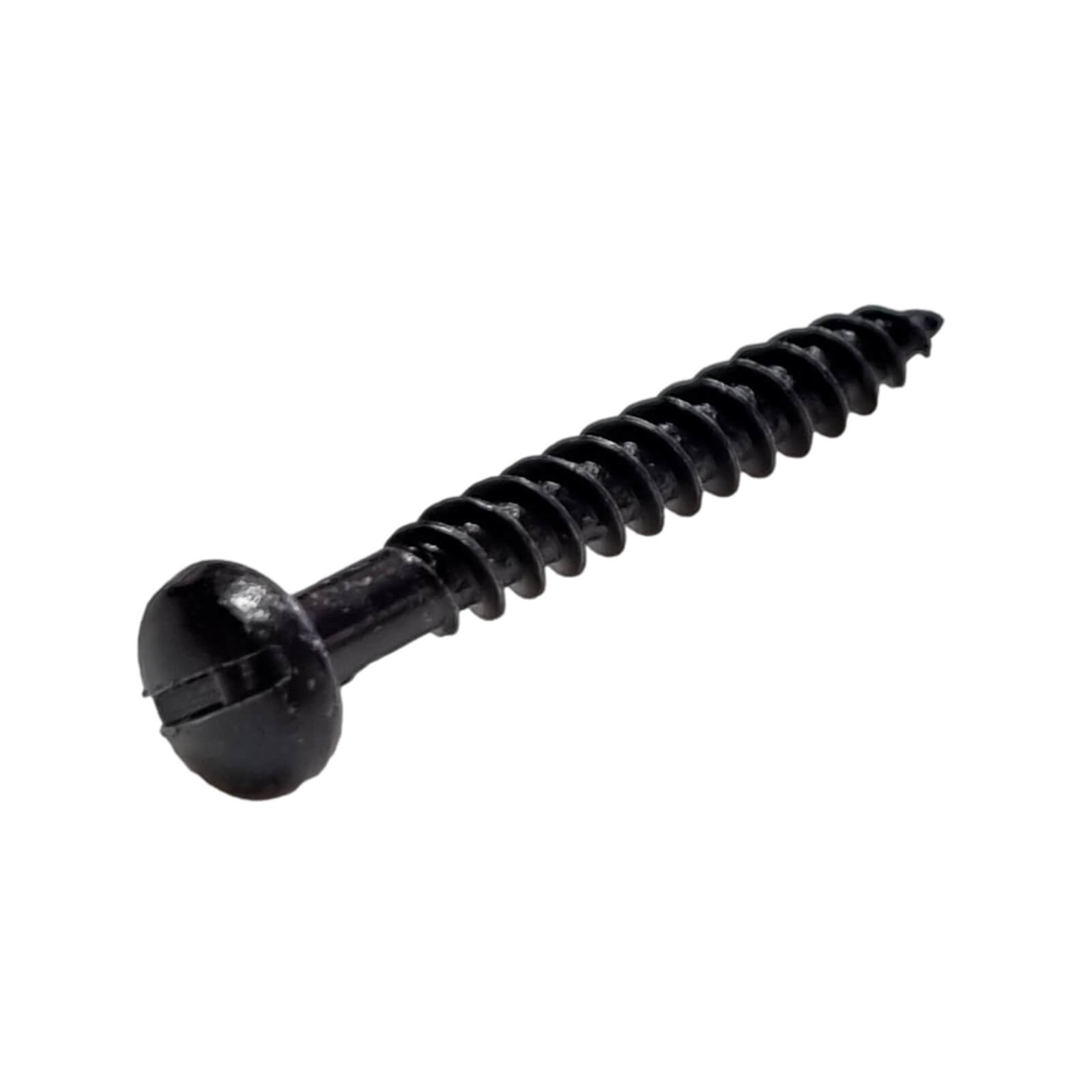 Black Wood ScrewsJapanned Round HeadStraight Slotted Raised Dome Screw 